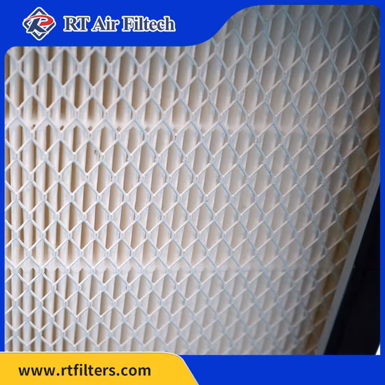 Papel de filtro de ar de fibra de vidro U15 para mini filtro de pregas