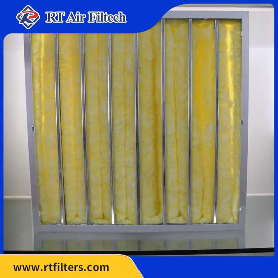 Rolo industrial dos meios de filtro de ar da fibra de vidro dos meios de filtro do bolso da fibra de vidro do material do filtro de ar