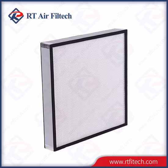 Meios de filtro altos H13 da fibra de vidro do papel do filtro de ar da fibra de vidro da eficiência da filtragem